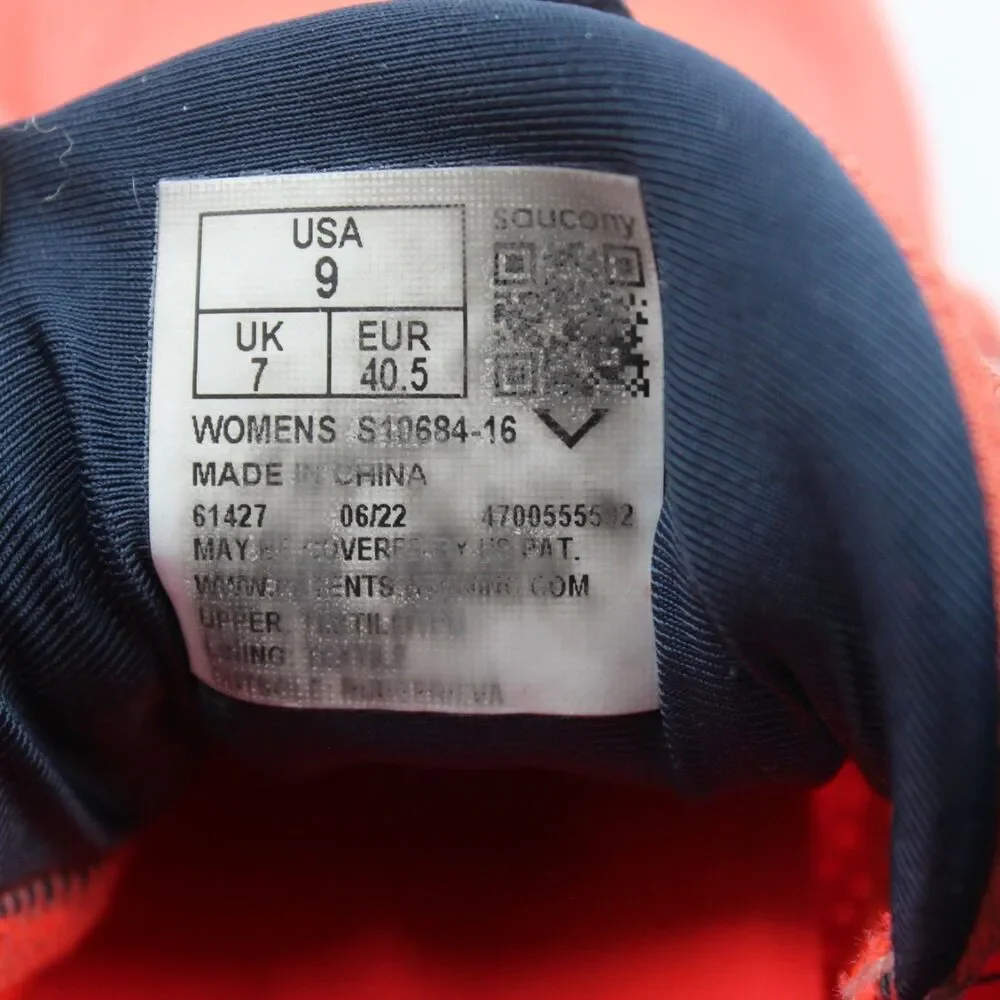 Saucony Guide 15 Women's Running Shoes Size 9 Orange Coral S10684-16